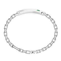 Bracelets | Zancan Gioielli Bracelet Zancan En Argent Avec Plaque Centrale. Vert