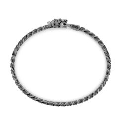 Bracelets | Zancan Gioielli Zancan Silver Curb Chain Bracelet With Bear Head Closure.