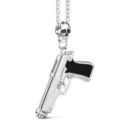 Colliers | Zancan Gioielli Zancan Silver Necklace With Gun Pendant.