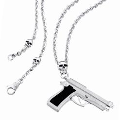 Colliers | Zancan Gioielli Zancan Silver Necklace With Gun Pendant.