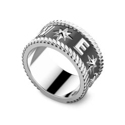 Bagues | Zancan Gioielli Zancan Silver Band Ring With Cardinal Points. 18