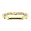 Bracelets | Zancan Gioielli Bracelet Zancan En Or 18 Carats Et Diamants Noirs. Or Jaune