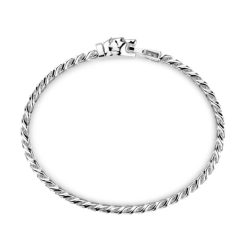 Bracelets | Zancan Gioielli Zancan Silver Curb Chain Bracelet With Bear Head Closure.