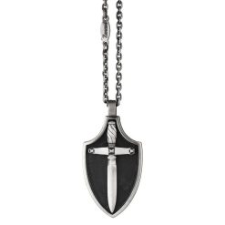 Colliers | Zancan Gioielli Zancan Silver Necklace With Shield Pendant.