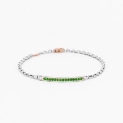 Bracelets | Zancan Gioielli Zancan White Gold Bracelet With Precious Stones.