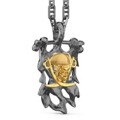 Colliers | Zancan Gioielli Silver Necklace With Pirate Pendant.