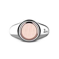 Bagues | Zancan Gioielli Zancan Silver And Rose Gold Circular Ring. 18