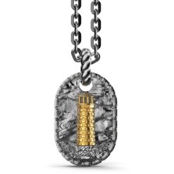 Colliers | Zancan Gioielli Zancan Burnished Silver Necklace With Lighthouse.