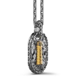 Colliers | Zancan Gioielli Zancan Burnished Silver Necklace With Lighthouse.