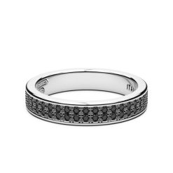 Bagues | Zancan Gioielli Silver And Black Stone Ring. 18