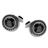 Boutons De Manchette | Zancan Gioielli Silver Cufflinks With Onyx Stone