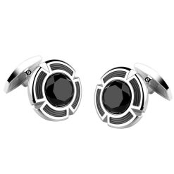 Boutons De Manchette | Zancan Gioielli Silver Cufflinks With Onyx