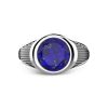 Bagues | Zancan Gioielli Zancan Silver Blue Stone Ring. 18