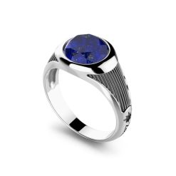 Bagues | Zancan Gioielli Zancan Silver Blue Stone Ring. 18