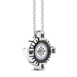 Colliers | Zancan Gioielli Zancan Necklace With White Silver Compass.