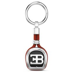 Porte-Cles | Zancan Gioielli Porte-Cles Bugatti En Argent Et Cuir. Rouge