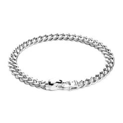 Bracelets | Zancan Gioielli Zancan Silver Curb Chain Bracelet With Eagle Head Closure.