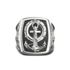 Bagues | Zancan Gioielli Zancan Silver Ring With Anchor. 18