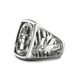 Bagues | Zancan Gioielli Zancan Silver Ring With Anchor. 18