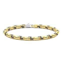 Bracelets | Zancan Gioielli Bracelet Zancan En Or Jaune 18 Carats Et Diamants Noirs. 19