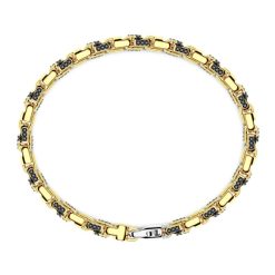 Bracelets | Zancan Gioielli Bracelet Zancan En Or Jaune 18 Carats Et Diamants Noirs. 19