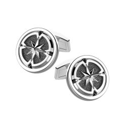 Boutons De Manchette | Zancan Gioielli Zancan Silver Cufflinks With Wind Rose.