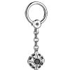 Porte-Cles | Zancan Gioielli Zancan Silver Keychain With Onyx