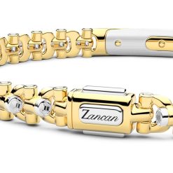 Bracelets | Zancan Gioielli Bracelet Zancan En Or 18 Carats Et Plaque Centrale. Or Jaune