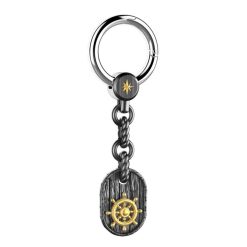 Porte-Cles | Zancan Gioielli Silver Keychain With Helm.