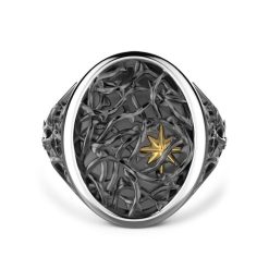 Bagues | Zancan Gioielli Zancan Silver Thorny Signet Ring. 18