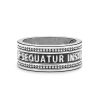 Bagues | Zancan Gioielli Zancan Silver Band Ring With Inscription In Latin. 18