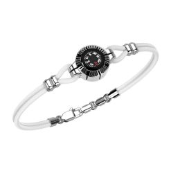 Bracelets | Zancan Gioielli Zancan Silver Bracelet With Compass. Blanc