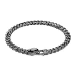 Bracelets | Zancan Gioielli Zancan Silver Curb Chain Bracelet With Eagle Head Closure.