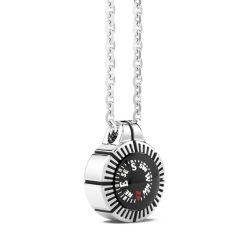 Colliers | Zancan Gioielli Zancan Necklace With Black Silver Compass.