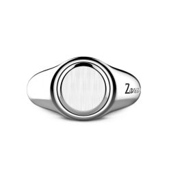 Bagues | Zancan Gioielli Zancan Round Silver Signet Ring. 18