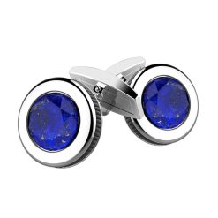 Boutons De Manchette | Zancan Gioielli Silver Cufflinks With Lapis Lazuli.