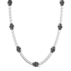 Colliers | Zancan Gioielli Zancan Link-Only Silver Necklace With Skulls.