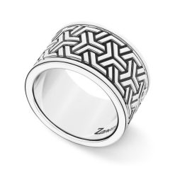 Bagues | Zancan Gioielli Zancan Silver Broad Band Ring. 18