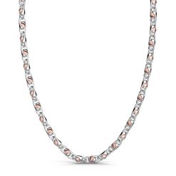 Colliers | Zancan Gioielli Zancan Silver And Rose Gold Chain Men'S Necklace.