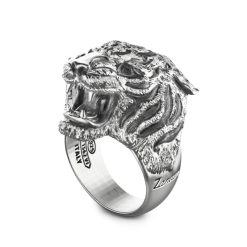 Bagues | Zancan Gioielli Zancan Silver Tiger Ring. 18