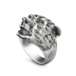 Bagues | Zancan Gioielli Zancan Ring With Silver Bear. 18