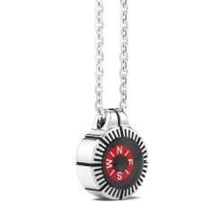 Colliers | Zancan Gioielli Zancan Necklace With Red Silver Compass.