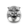 Bagues | Zancan Gioielli Zancan Silver Panther Ring With Vintage Finish. 18