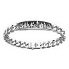 Bracelets | Zancan Gioielli Zancan Silver Curb Chain Bracelet With Tag And Flames.