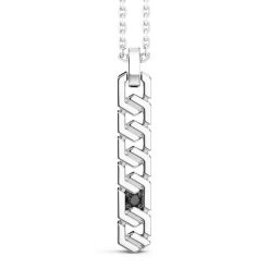 Colliers | Zancan Gioielli Collier Zancan En Argent Avec Pendentif Plaque Verticale.