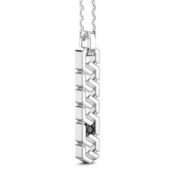 Colliers | Zancan Gioielli Collier Zancan En Argent Avec Pendentif Plaque Verticale.