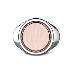 Bagues | Zancan Gioielli Zancan Silver And Rose Gold Circular Ring. 18