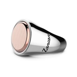 Bagues | Zancan Gioielli Zancan Silver And Rose Gold Circular Ring. 18