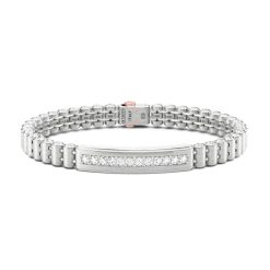 Bracelets | Zancan Gioielli Bracelet Zancan En Or 18 Carats Avec Diamants. Blanc