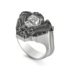 Bagues | Zancan Gioielli Zancan Silver Ring With Biker Skull. 18